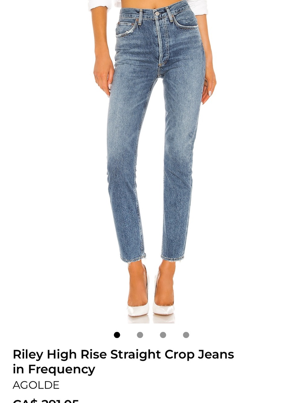 Agolde Riley cropped jean, size 26